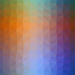 Obraz premium Illustration of beautiful orange low poly background.
