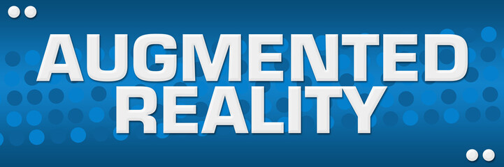 Augmented Reality Blue Dots Background 