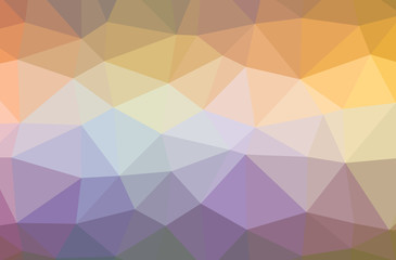 Illustration of beautiful orange low poly background.