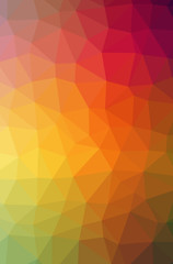Illustration of beautiful orange low poly background.