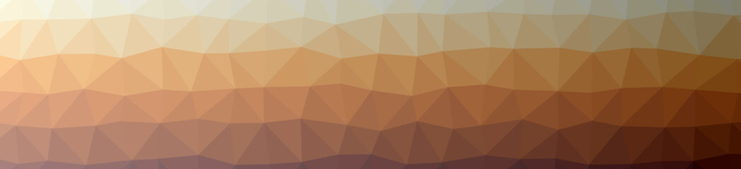 Illustration of beautiful orange low poly background.