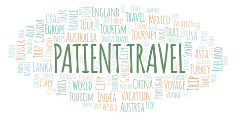 Patient Travel word cloud.