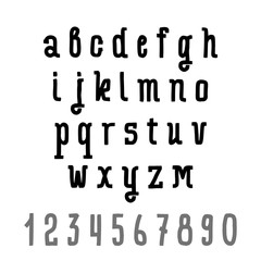 Hand drawn typeface set isolated on white. Vector logo font. Typography alphabet for your designs: logo, typeface, card, wedding invitation.