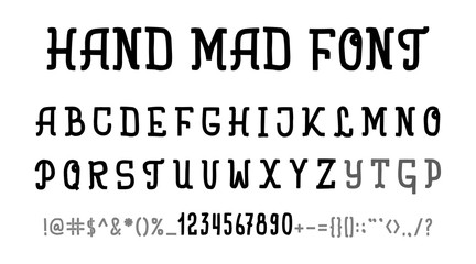 Hand drawn typeface set isolated on white. Vector logo font. Typography alphabet for your designs: logo, typeface, card, wedding invitation.