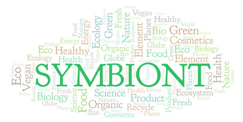 Fototapeta premium Symbiont word cloud.
