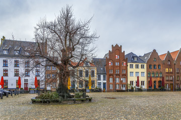Naklejka premium Market square in Kalkar, Germany
