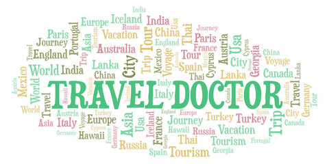 Travel Doctor word cloud.