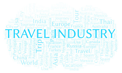 Travel Industry word cloud.