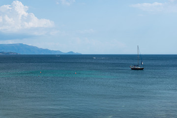 Fototapeta na wymiar Mediterranean sea near Alghero, Sardinia, Italy 