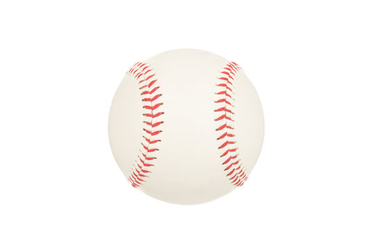 Isolated Baseball On A White Background