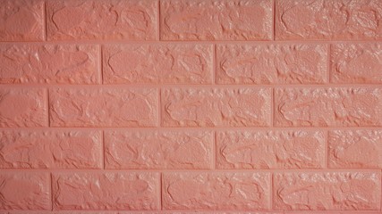 Pink brick wall background