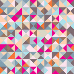 Seamless Pattern with Triangle Shapes of Different colors