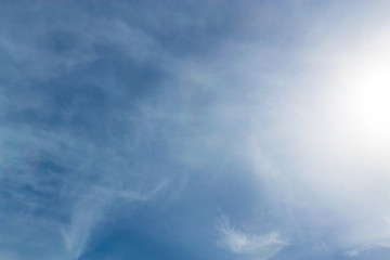  Natural Weather with White Clouds.