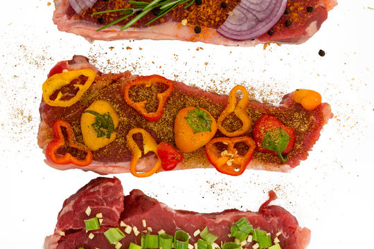 Meats deliciously seasoned with vegetables