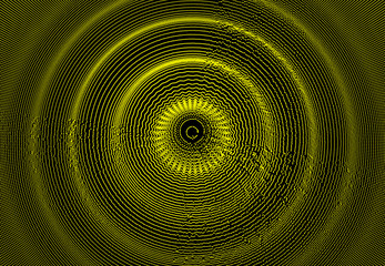 Abstract circular background with dynamic dots. Radial structure for science or technology.  Network illustration with particle. 3D grid surface.