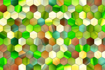 Abstract background or texture for design, colorful pattern hexagon strip.