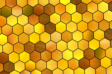 Abstract background or texture for design, colorful pattern hexagon strip.