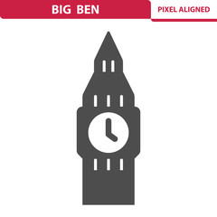 Obraz premium Big Ben Icon