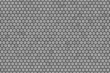 Abstract background or texture for design, black & white b&w pattern hexagon strip.