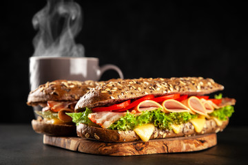 Classic BLT sandwiches