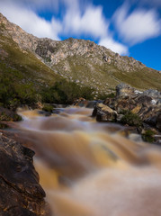 Waterfall and river