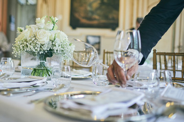 Luxury catering service in a classical elegant location