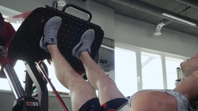 Handsome guy in the gym
