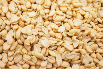 Roasted peanuts background.