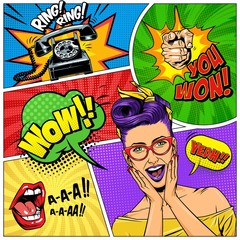 Comic colorful composition © DGIM studio