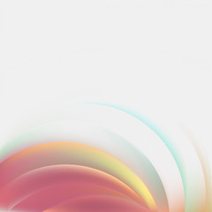 Abstract vector shape. Colored background. Bright illustration. 3D