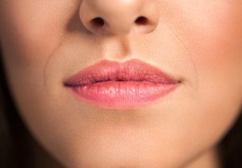 Obraz premium Woman lips close up