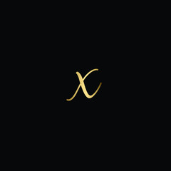 Luxury Hand Drawn Letter O Logo Design In Gold Color