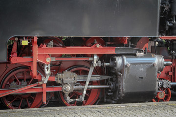 Dampflok, Detail einer Dampflok 