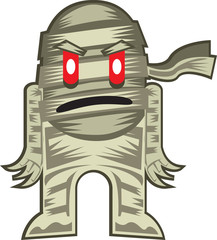 Mummy character, cartoon style