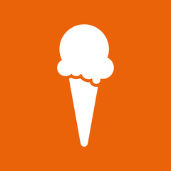 Eis - Piktogramm - Orange