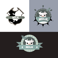 Milk Cute Labels