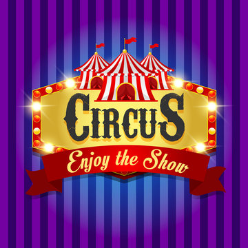 Carnival banner. Circus. Fun fair