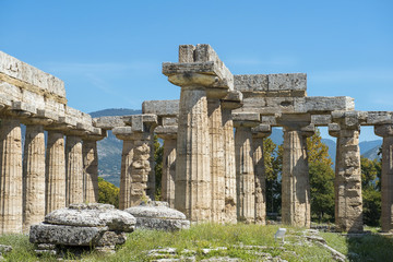 Temple of Athena (Minerva) in Poseidonia (Paestum), Campania, Italy