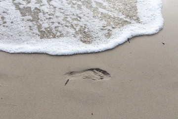 Fußabdruck im Sand - Ibiza
