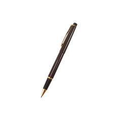 Naklejka premium Black pen isolated on white background.with clipping part