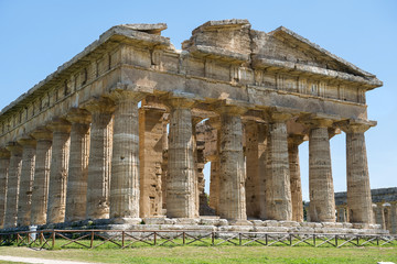 Temple of Athena (Minerva) in Poseidonia (Paestum), Campania, Italy