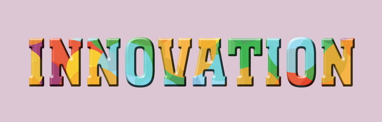 Innovation Multicolor Banner Logo