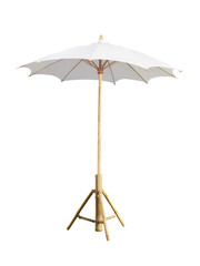Obraz premium garden umbrella or beach umbrella isolated on white