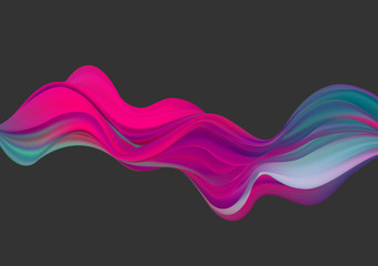 Abstract colorful vector background, color flow liquid wave for design brochure, website, flyer.