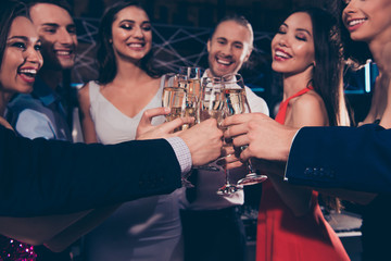 Low angle view, cropped close-up of nice attractive beautiful ch