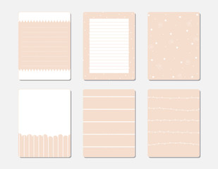 design elements for notebook, diary, stickers and other template.vector,illustration.