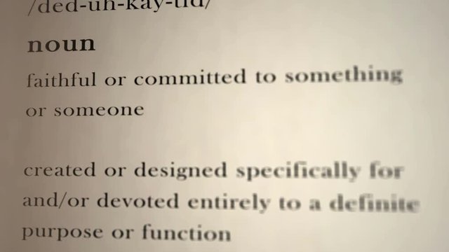 Dedicated Definition  