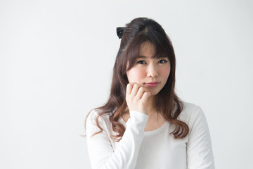 女性・白バック