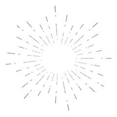 Obraz premium Vintage sunburst design element