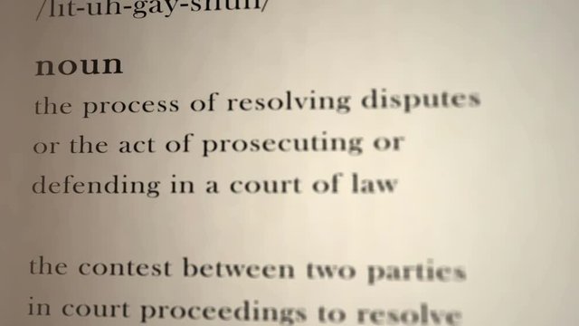 Litigation Definition  